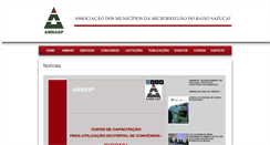 Desktop Screenshot of ambasp.org.br